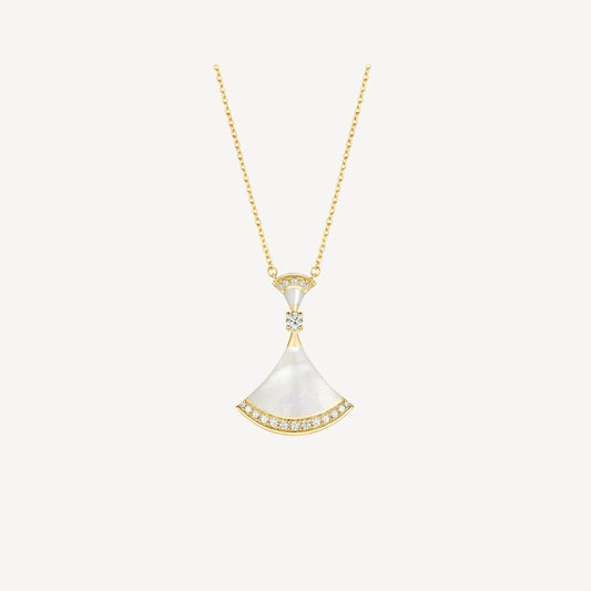 [Solara Jewelry]DREAM NECKLACE MOP GOLD DIAMOND