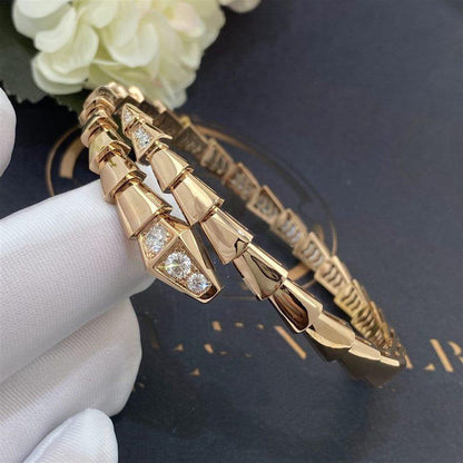 [Solara Jewelry]SERPENTI BRACELET DIAMONDS PINK GOLD