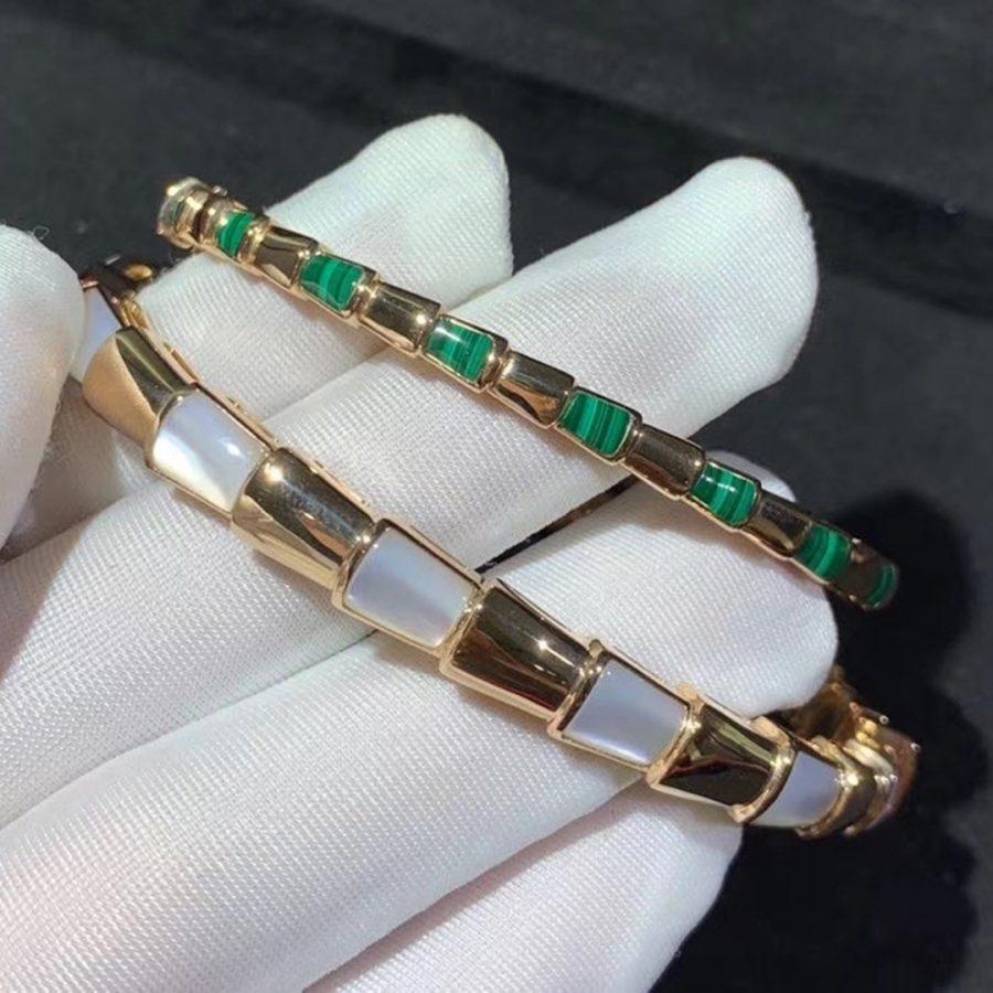 [Solara Jewelry]SERPENTI BRACELET PINK GOLD MOP