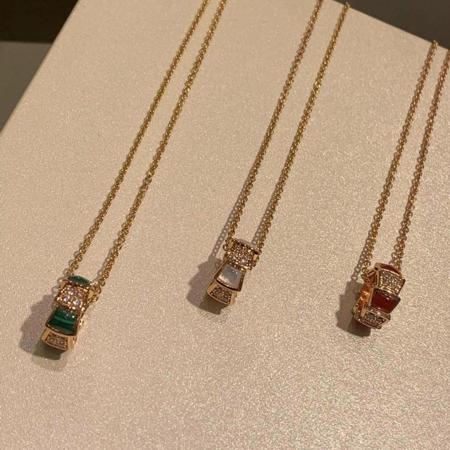 [Solara Jewelry]SERPENTI PEDANT DIAMOND NECKLACE