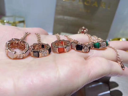 [Solara Jewelry]SERPENTI PEDANT DIAMOND NECKLACE