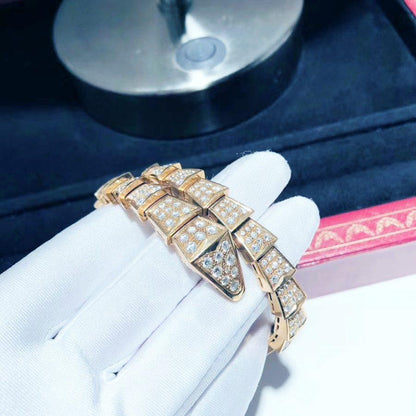 [Solara Jewelry]SERPENTI BRACELET 8MM PINK GOLD DIAMOND