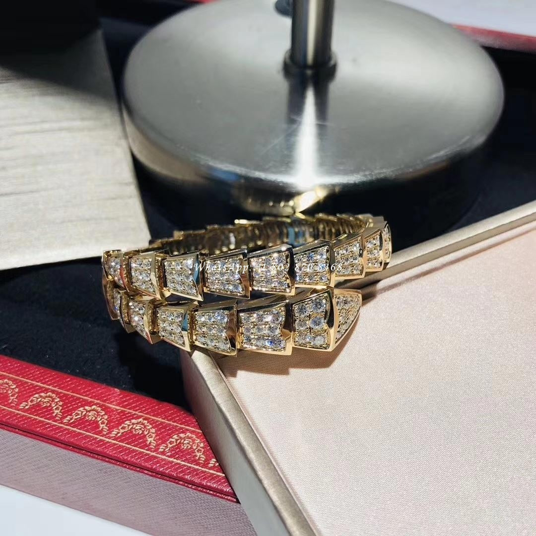 [Solara Jewelry]SERPENTI BRACELET 8MM GOLD DIAMOND