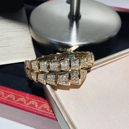 [Solara Jewelry]SERPENTI BRACELET 8MM GOLD DIAMOND