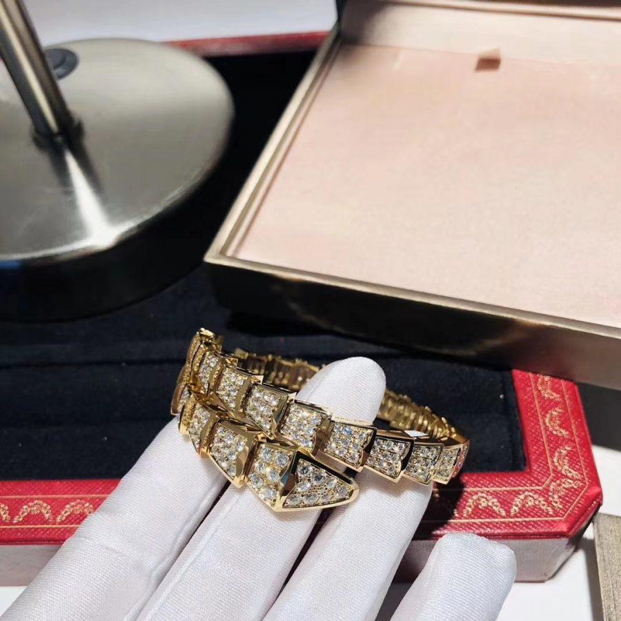[Solara Jewelry]SERPENTI BRACELET 8MM GOLD DIAMOND
