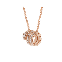 [Solara Jewelry]SERPENTI ROSÉGOLD KETTE DOPPELRING DIAMANT