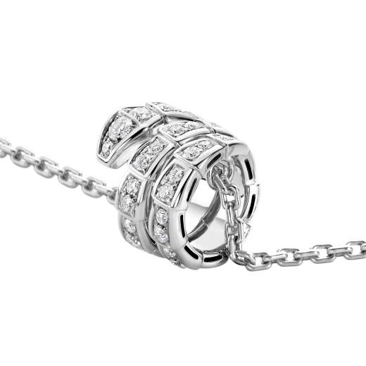 [Solara Jewelry]SERPENTI  NECKLACE DOUBLE RING DIAMOND