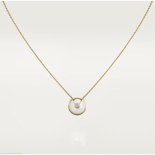 [Solara Jewelry]AMULETTE ROSE GOLD MOP NECKLACE