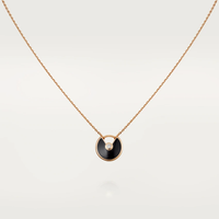 [Solara Jewelry]AMULETTE ROSE GOLD ONYX NECKLACE