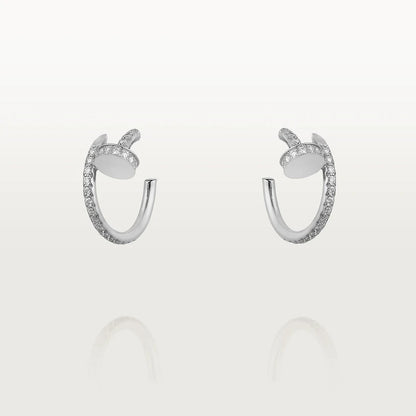 [Solara Jewelry]JUSTE EARRINGS 12.75MM SILVER DIAMOND