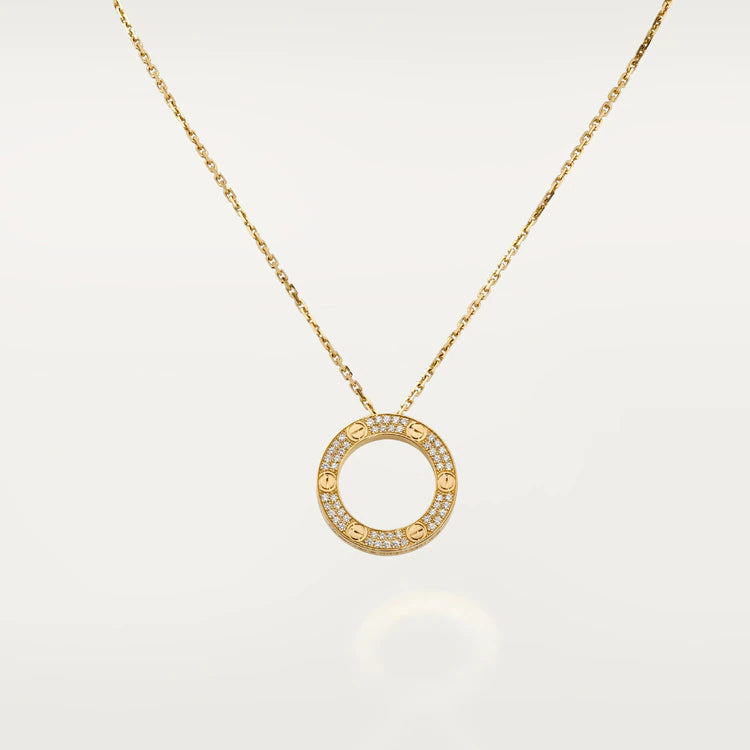 [Solara Jewelry]LOVE NECKLACE ADJUSTABLE ROSE GOLD