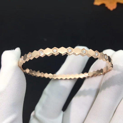 [Solara Jewelry]BEE LOVE PINK GOLD DIAMOND BRACELET