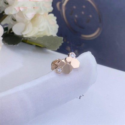 [Solara Jewelry]BEE LOVE PINK GOLD DIAMOND EARRINGS