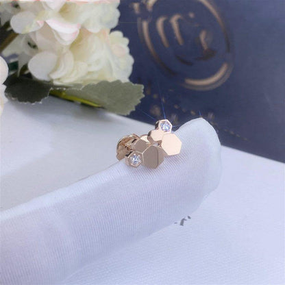 [Solara Jewelry]BEE LOVE PINK GOLD DIAMOND EARRINGS