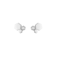 [Solara Jewelry]BEE LOVE SILVER DIAMOND EARRINGS