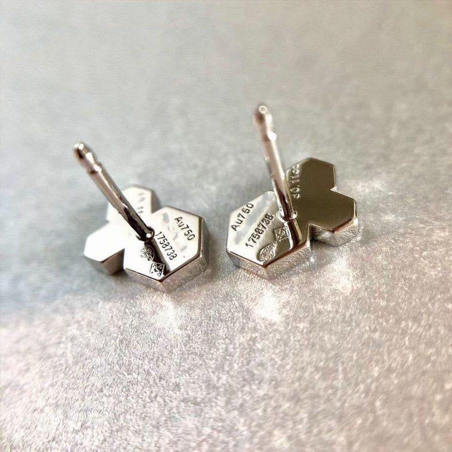 [Solara Jewelry]BEE LOVE SILVER DIAMOND EARRINGS