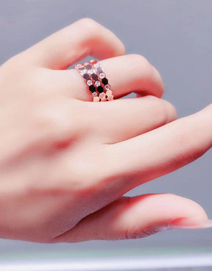 [Solara Jewelry]BEE LOVE RING PINK GOLD DIAMOND