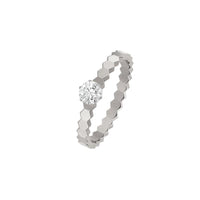 [Solara Jewelry]BEE LOVE RING SILVER 1 DIAMOND