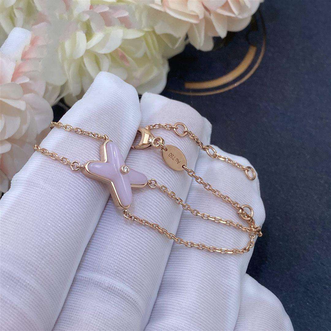 [Solara Jewelry]JEUX BRACELET PINK MOP PINK GOLD 1 DIAMOND