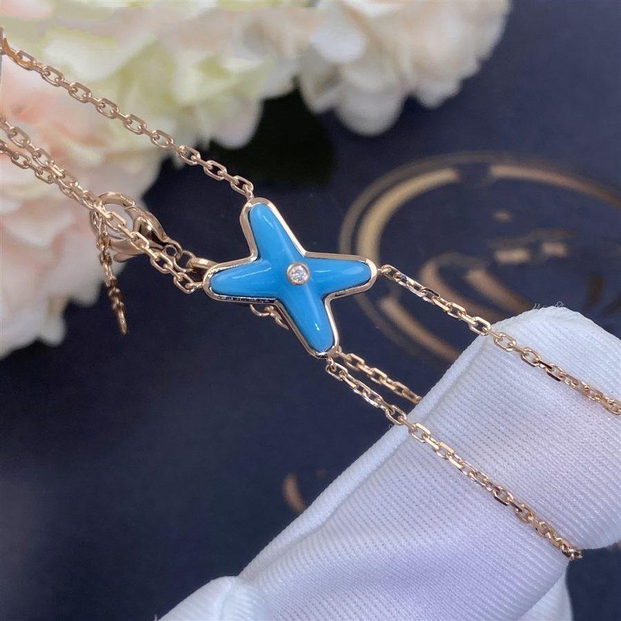 [Solara Jewelry]JEUX BRACELET TURQUOISE PINK GOLD 1 DIAMOND