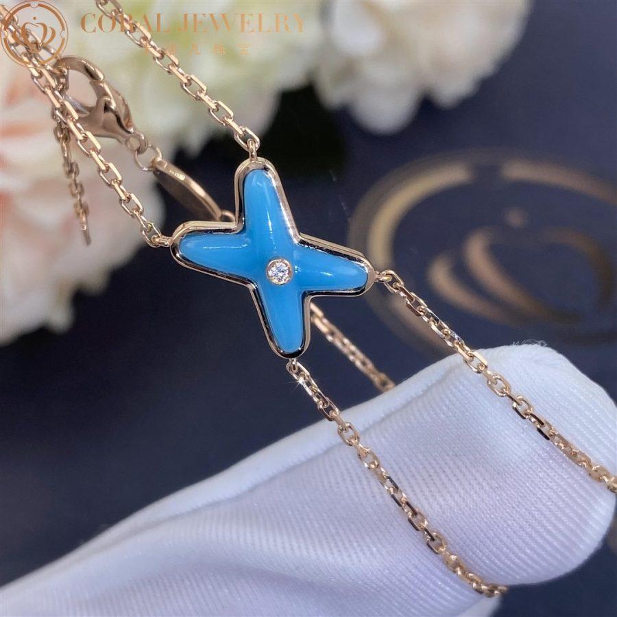 [Solara Jewelry]JEUX BRACELET TURQUOISE PINK GOLD 1 DIAMOND