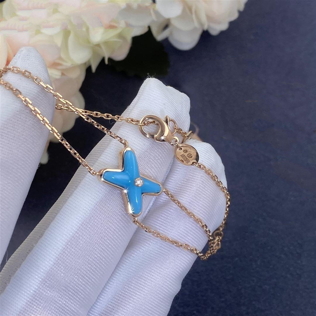 [Solara Jewelry]JEUX BRACELET TURQUOISE PINK GOLD 1 DIAMOND