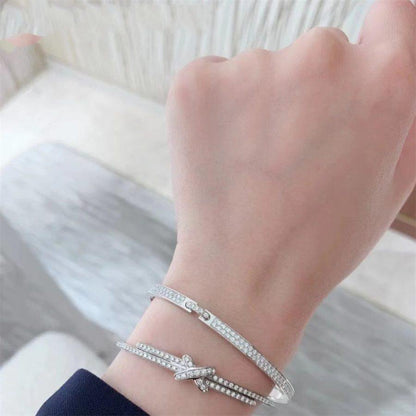 [Solara Jewelry]JEUX DE BRACELET DIAMONDS SILVER