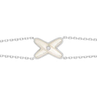 [Solara Jewelry]JEUX BRACELET WHITE MOP SILVER 1 DIAMOND