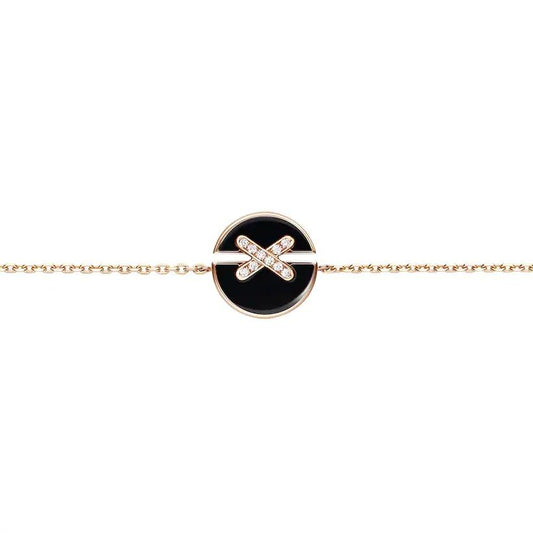[Solara Jewelry]JEUX DE BRACELET ONYX PINK GOLD DIAMOND