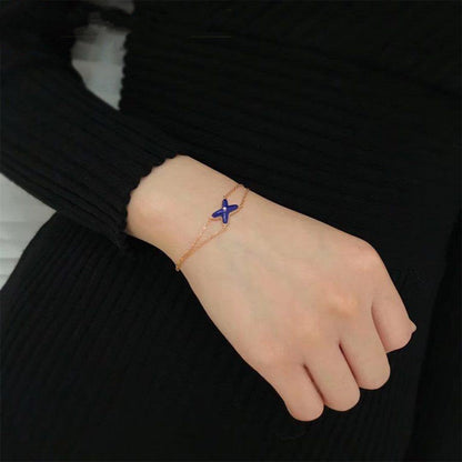 [Solara Jewelry]Hollow Design Four-Leaf Clover Flower Shape Ring