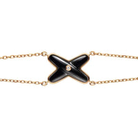 [Solara Jewelry]JEUX BRACELET ONYX PINK GOLD 1 DIAMOND
