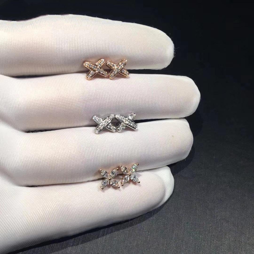 [Solara Jewelry]JEUX DE DIAMOND EARRINGS