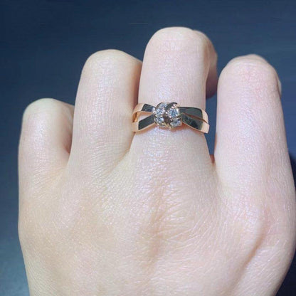 [Solara Jewelry]LIENS RING PINK GOLD DIAMOND