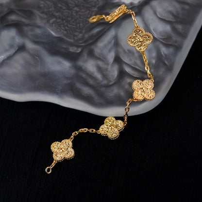 [Solara Jewelry]CLOVER 5 MOTIFS BRONZING BRACELET
