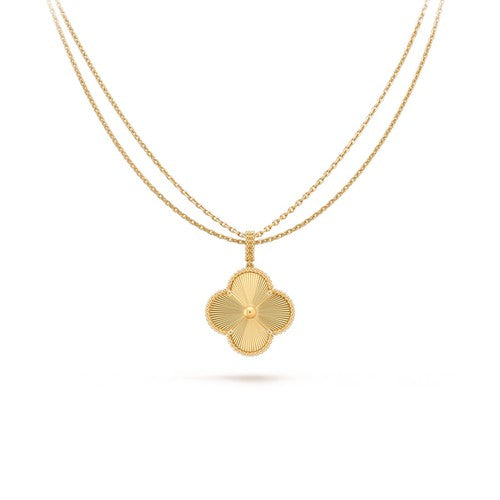 [Solara Jewelry]CLOVER 25MM PEDANT NECKLACE GOLD