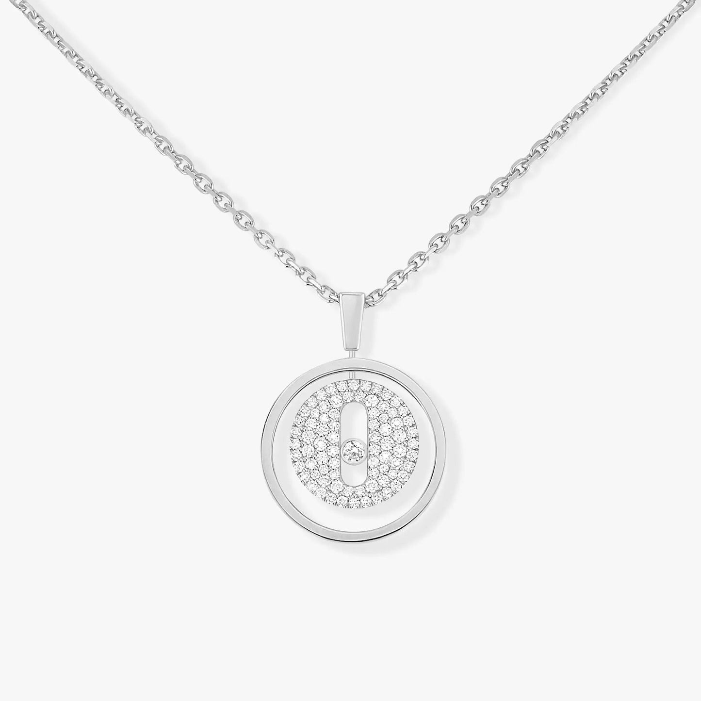 [Solara jewelry]LUCKY MOVER PM PAVED NECKLACE