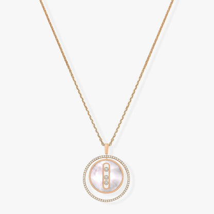 [Solara jewelry]LUCKY MOVE MM NACRE BLANCHE DIAMOND NECKLACE