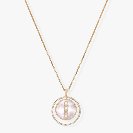 [Solara jewelry]LUCKY MOVE MM NACRE BLANCHE DIAMOND NECKLACE