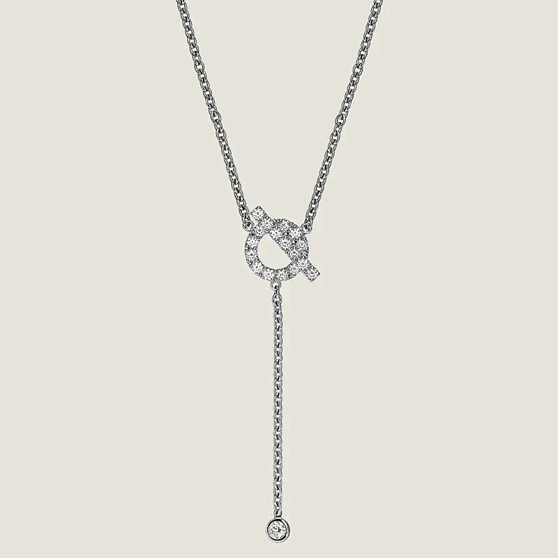 [Solara Jewelry]FINESSE SILVER DIAMOND NECKLACE
