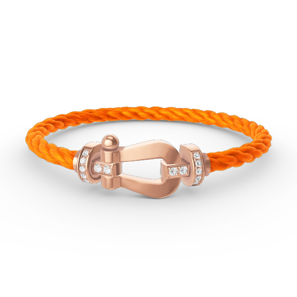 [Solara Jewelry]FORCE LARGE HORSESHOE HALF DIAMOND BRACELET ROSE GOLD