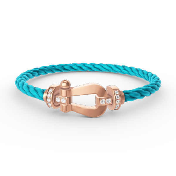 [Solara Jewelry]FORCE LARGE HORSESHOE HALF DIAMOND BRACELET ROSE GOLD