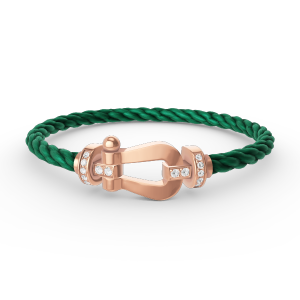 [Solara Jewelry]FORCE LARGE HORSESHOE HALF DIAMOND BRACELET ROSE GOLD