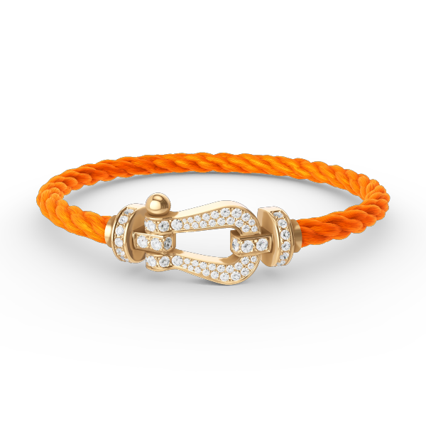 [Solara Jewelry]FORCE LARGE HORSESHOE FULL DIAMOND BRACELET GOLD