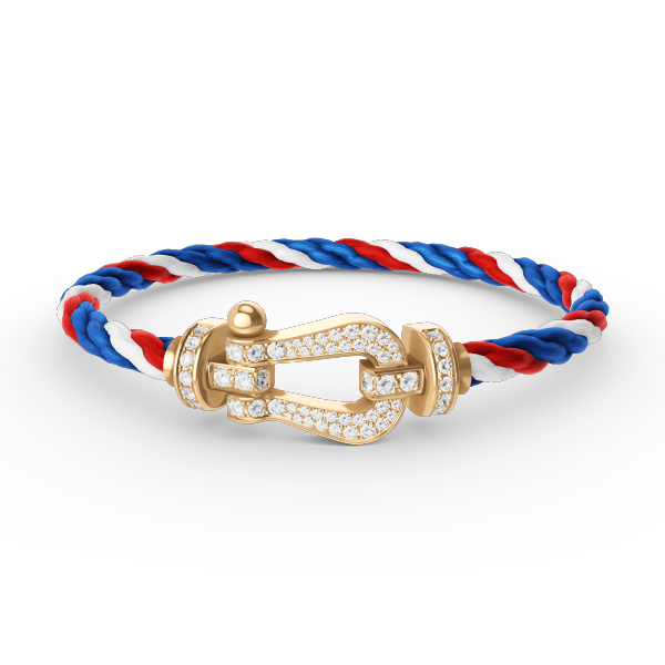 [Solara Jewelry]FORCE LARGE HORSESHOE FULL DIAMOND BRACELET GOLD