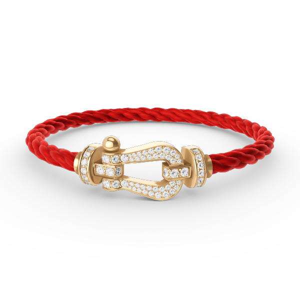 [Solara Jewelry]FORCE LARGE HORSESHOE FULL DIAMOND BRACELET GOLD