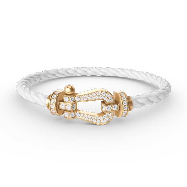 [Solara Jewelry]FORCE LARGE HORSESHOE FULL DIAMOND BRACELET GOLD