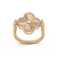 [Solara Jewelry]CLOVER RIVERSIBLE ROSE GOLD RING
