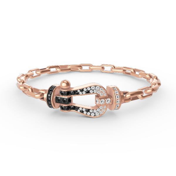 [Solara Jewelry]FORCE LARGE HORSESHOE CLASP  METAL BRACELET