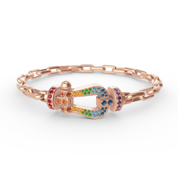 [Solara Jewelry]FORCE LARGE HORSESHOE CLASP  METAL BRACELET