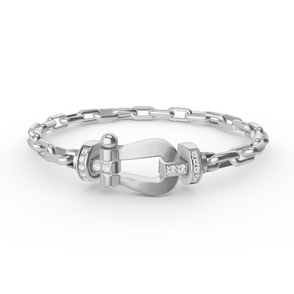 [Solara Jewelry]FORCE LARGE HORSESHOE CLASP  METAL BRACELET